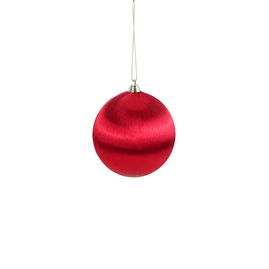 Red Satin Wrap Bauble - My Christmas