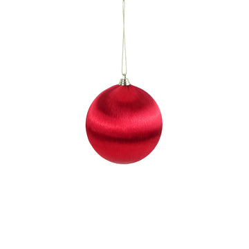 Red Satin Wrap Bauble - My Christmas