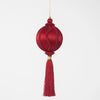 Red Silk Tassel Bauble - My Christmas