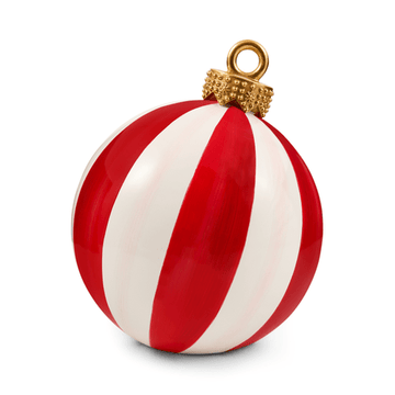 Red Stripe Medium Tabletop Ornament - My Christmas