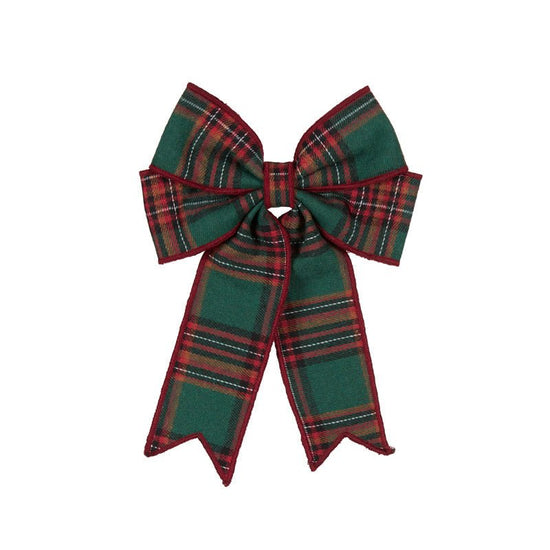 Red Tartan Double Bow - My Christmas
