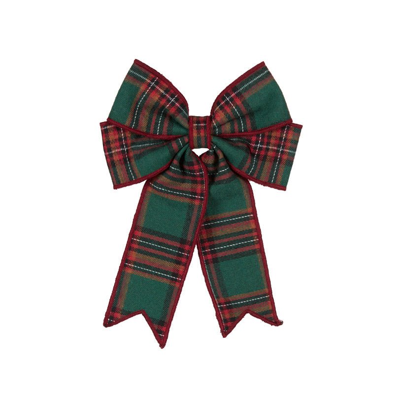 Red Tartan Double Bow - My Christmas