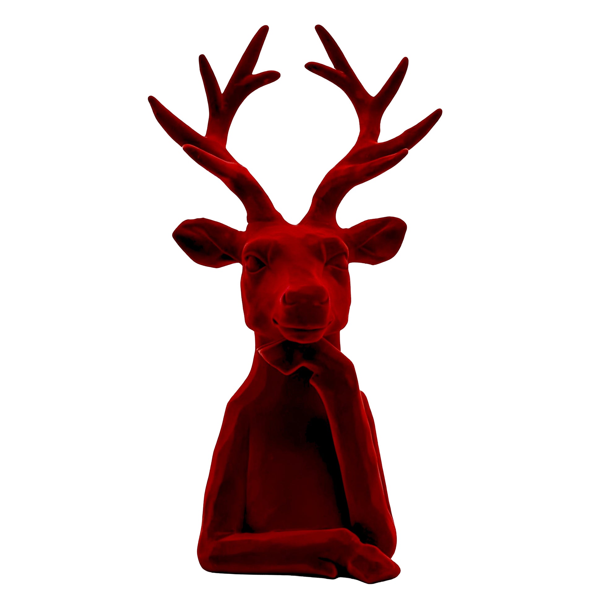 Red Velvet Deer Head - My Christmas