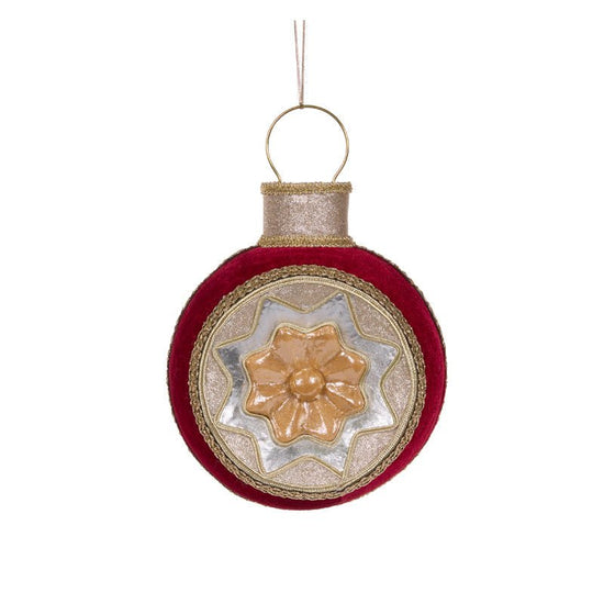 Red Velvet Reflector Ornament - My Christmas