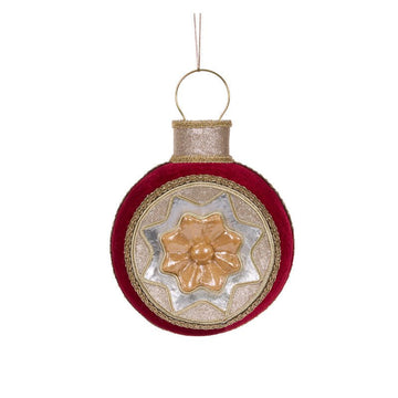 Red Velvet Reflector Ornament - My Christmas