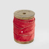 Red Velvet Ribbon Roll with Gold Trim - My Christmas