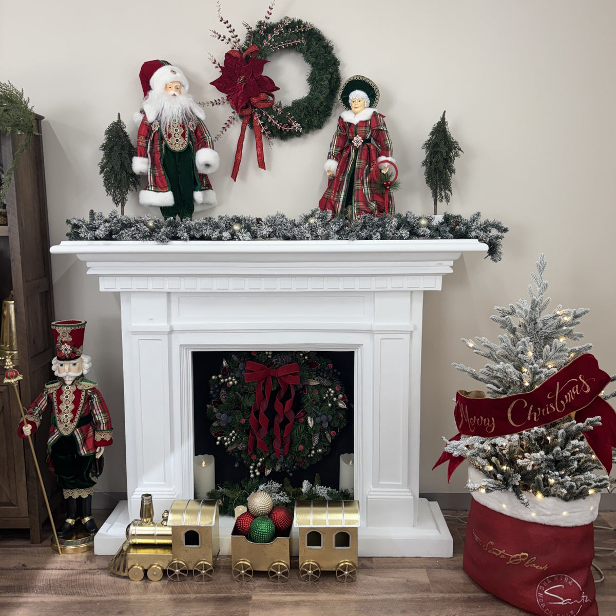 Red Velvet Wreath - 45cm - My Christmas
