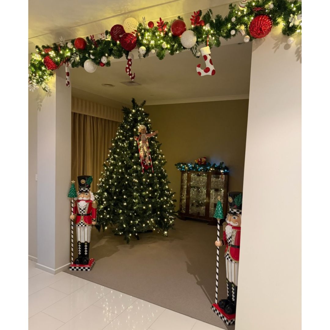 Red, White and Black Nutcracker - 111cm - My Christmas