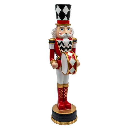 Red, White and Black Nutcracker - 50cm - My Christmas
