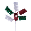 Red, White and Green Curl Pick - My Christmas