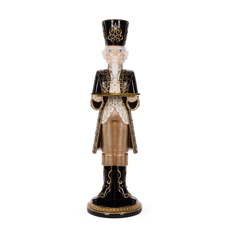Regal Jeweled Nutcracker with Tray - 105cm - My Christmas