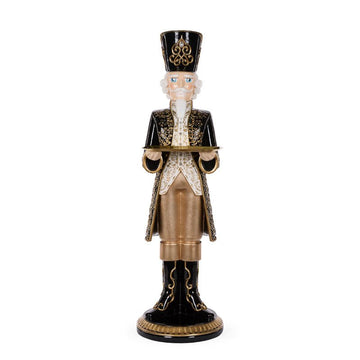 Regal Jeweled Nutcracker with Tray - 105cm - My Christmas