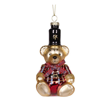 Regal Tartan Bear Ornament - My Christmas
