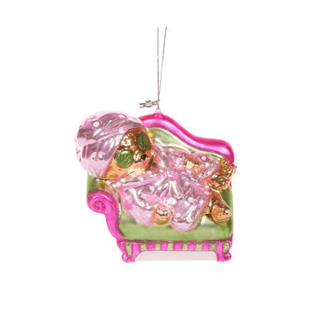 Relaxing Cucumber Cat Ornament - My Christmas