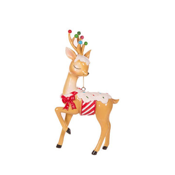 Retro Candy Deer Ornament - My Christmas