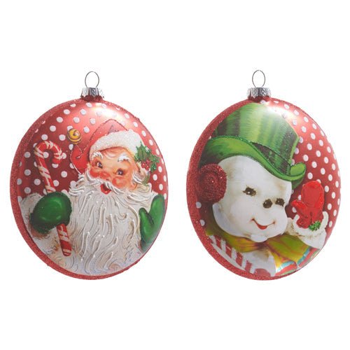 Retro Christmas Disc Ornament - My Christmas