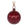 Ribbed Burgundy Bell - 14cm - My Christmas