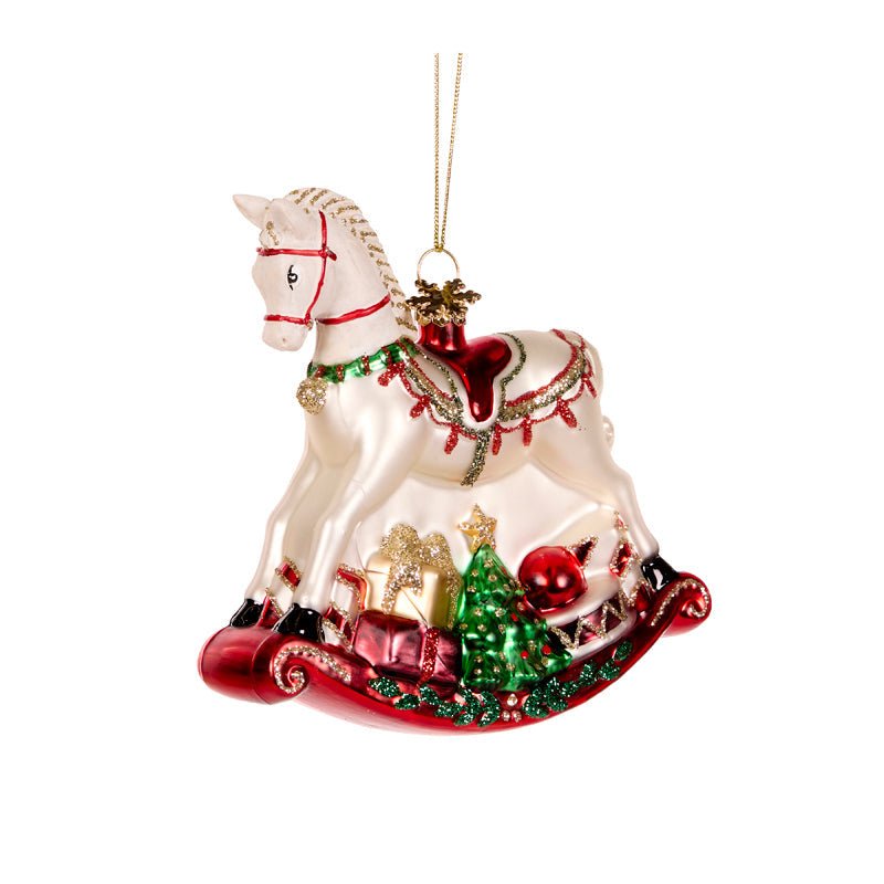 Rocking Horse Glass Ornament - My Christmas