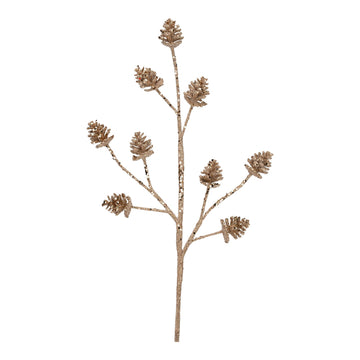 Rose Gold Pinecone Spray - My Christmas