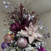 Rose Pink Glitter Bauble Spray - My Christmas