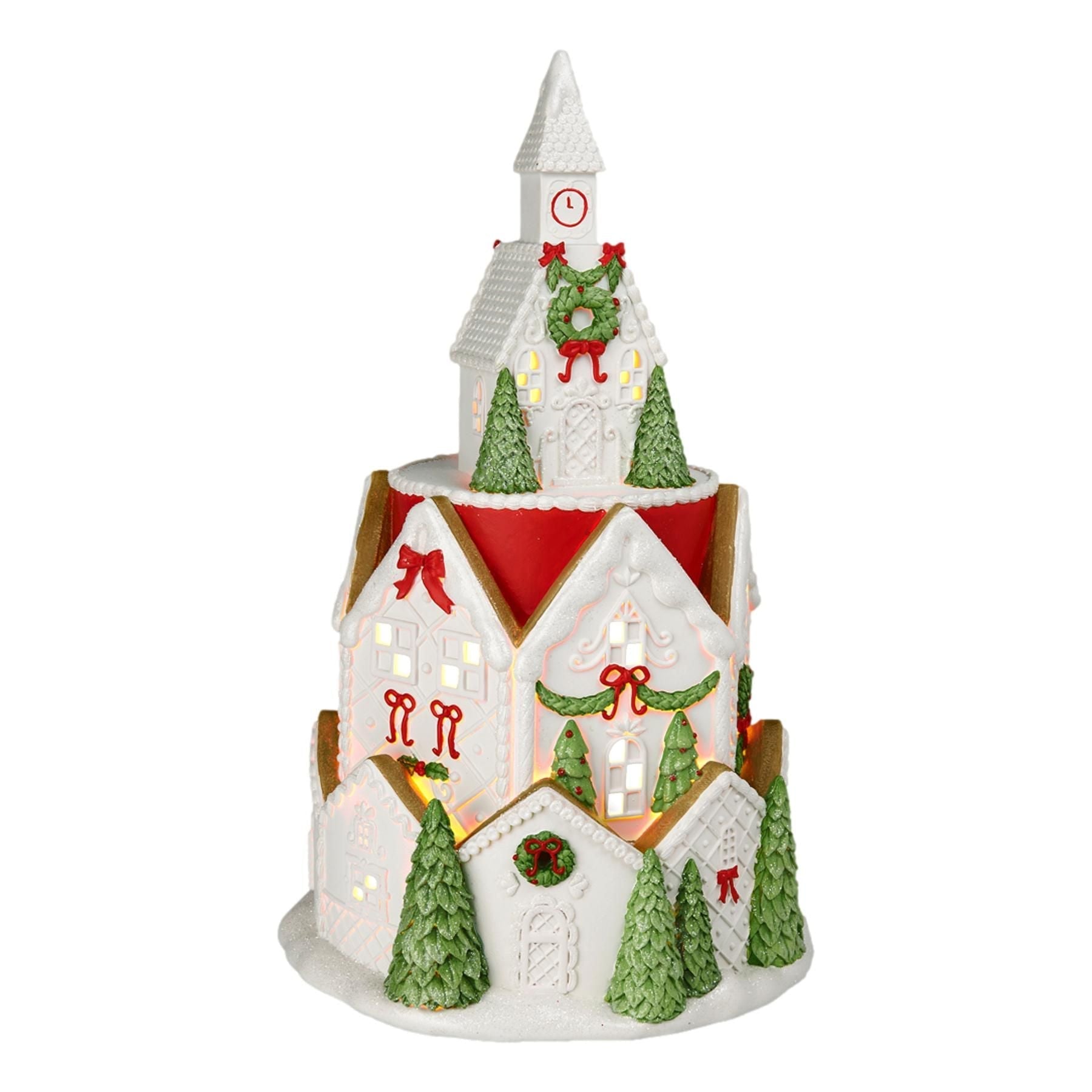 Round Red Roof Village - 52cm - My Christmas