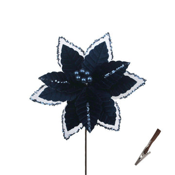 Royal Blue Poinsettia - My Christmas