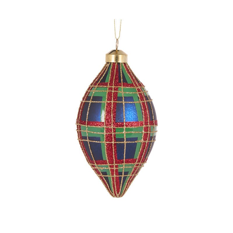Royal Tartan Drop Bauble - My Christmas
