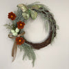 Rust Flower with Butterfly Wreath - My Christmas