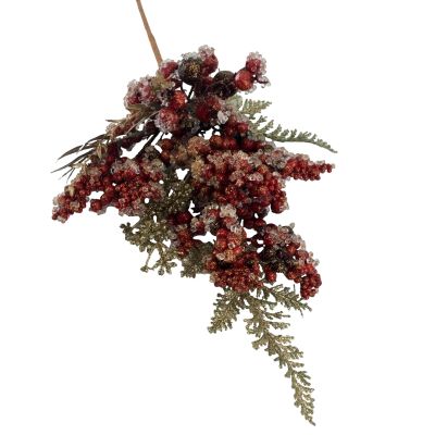 Rustic Red Berry Spray - My Christmas