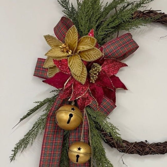 Rustic Traditional Tidings Wreath - My Christmas