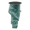 Sage Chinoiserie Floral Ribbon - My Christmas