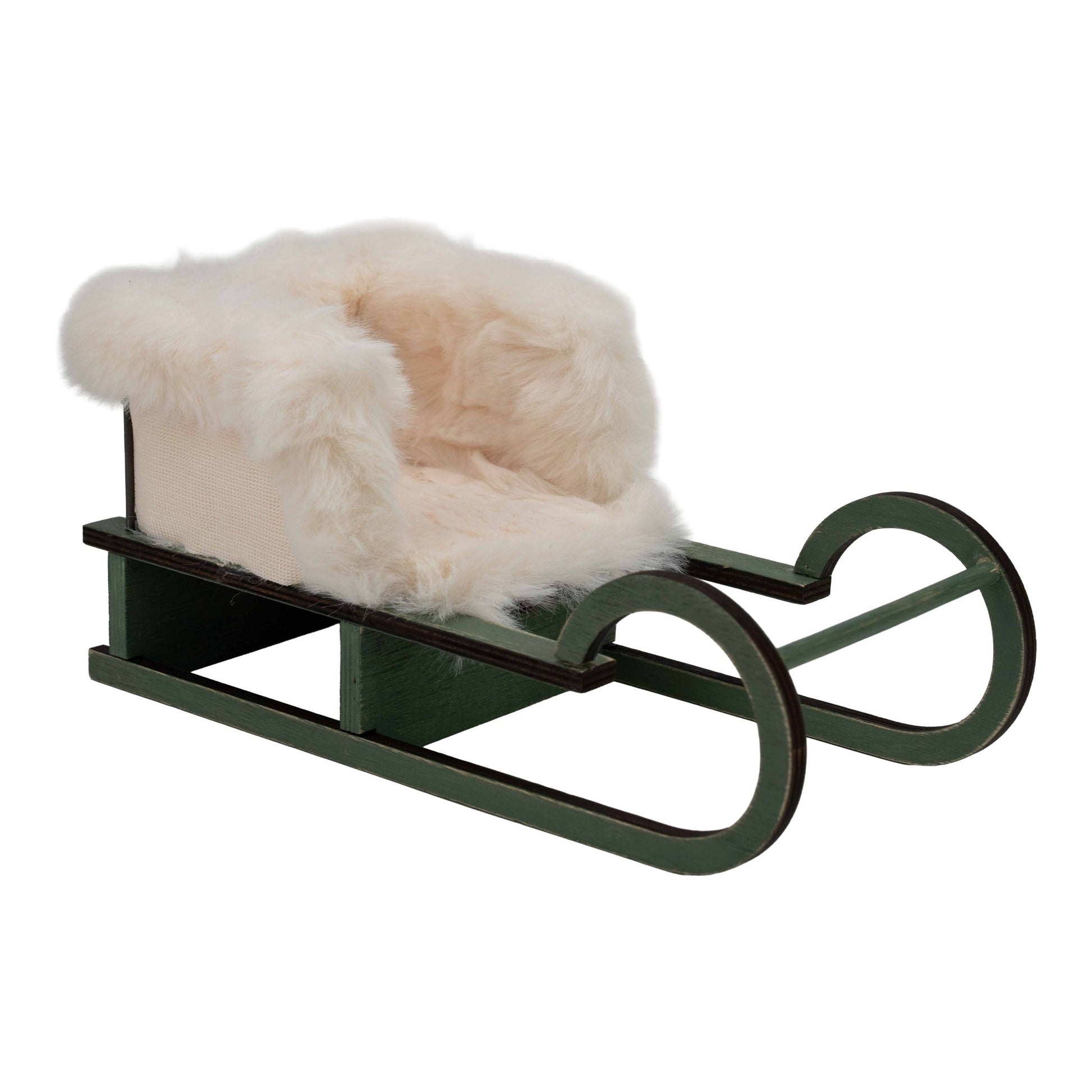 Sage Green Sleigh - 14cm - My Christmas