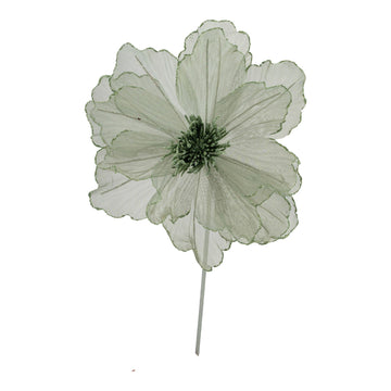 Sage Sheer Flower Pick - My Christmas