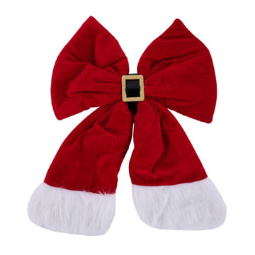 Santa Belt Buckle Bow - Large - My Christmas