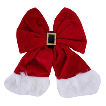 Santa Belt Buckle Bow - Medium - My Christmas
