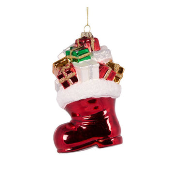 Santa Boots with Presents Ornament - My Christmas