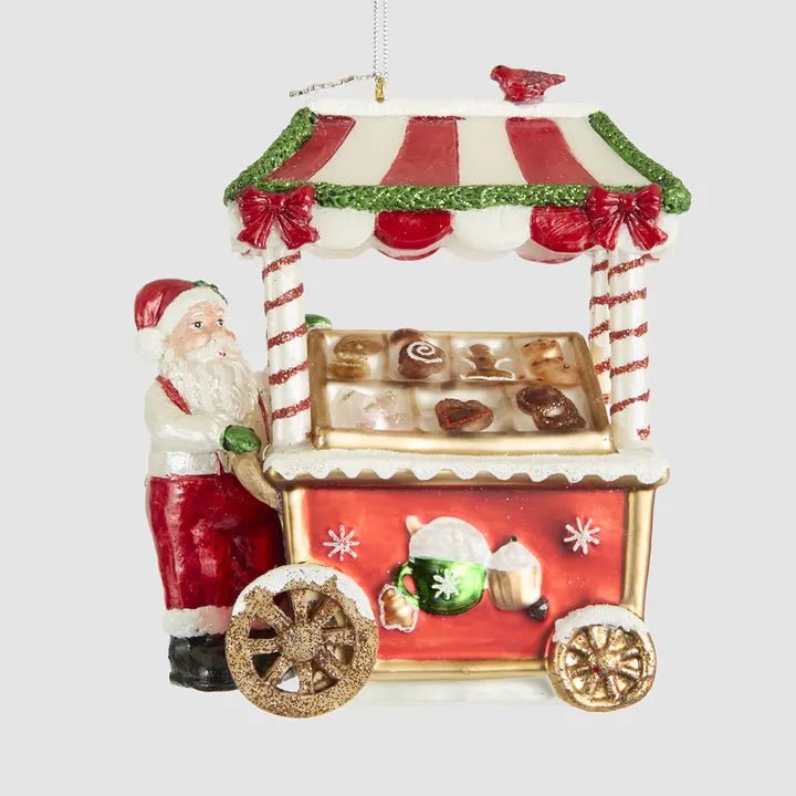 Santa & His Festive Cart Ornament - My Christmas