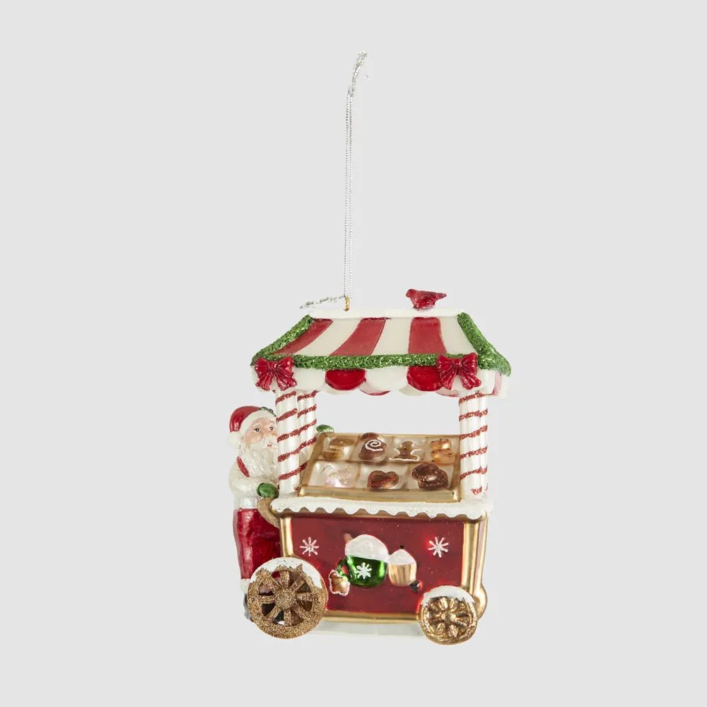 Santa & His Festive Cart Ornament - My Christmas