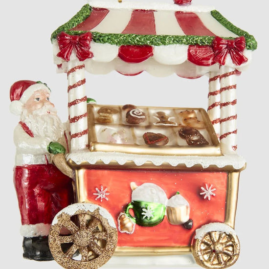 Santa & His Festive Cart Ornament - My Christmas