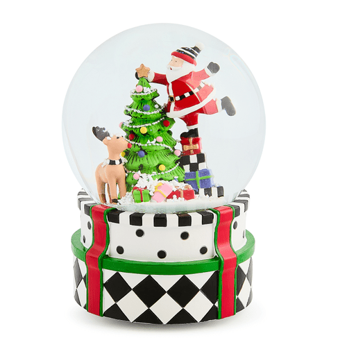 Santa & Rudolph Snow Globe - My Christmas