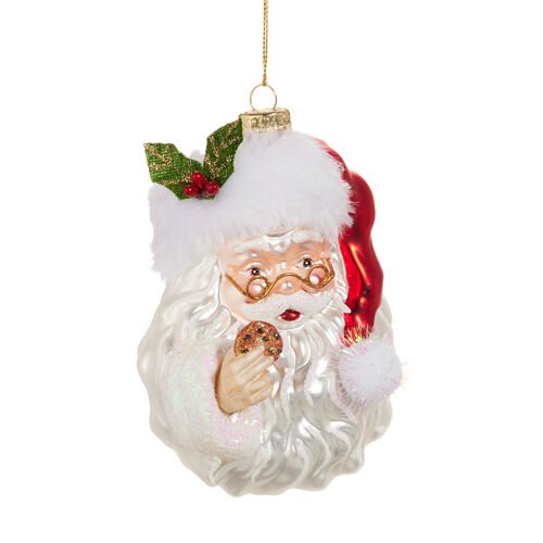 Santa with Cookie Ornament - My Christmas