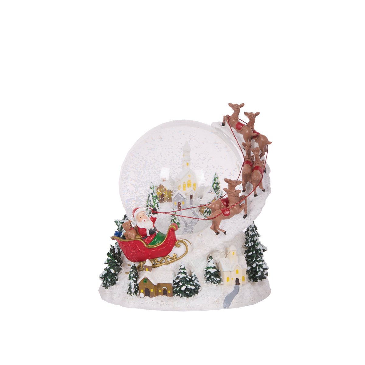 Santas Sleigh Snow Globe - My Christmas