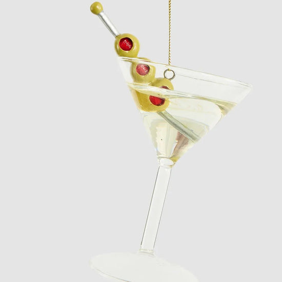 Shaken Not Stirred Glass Ornament - My Christmas