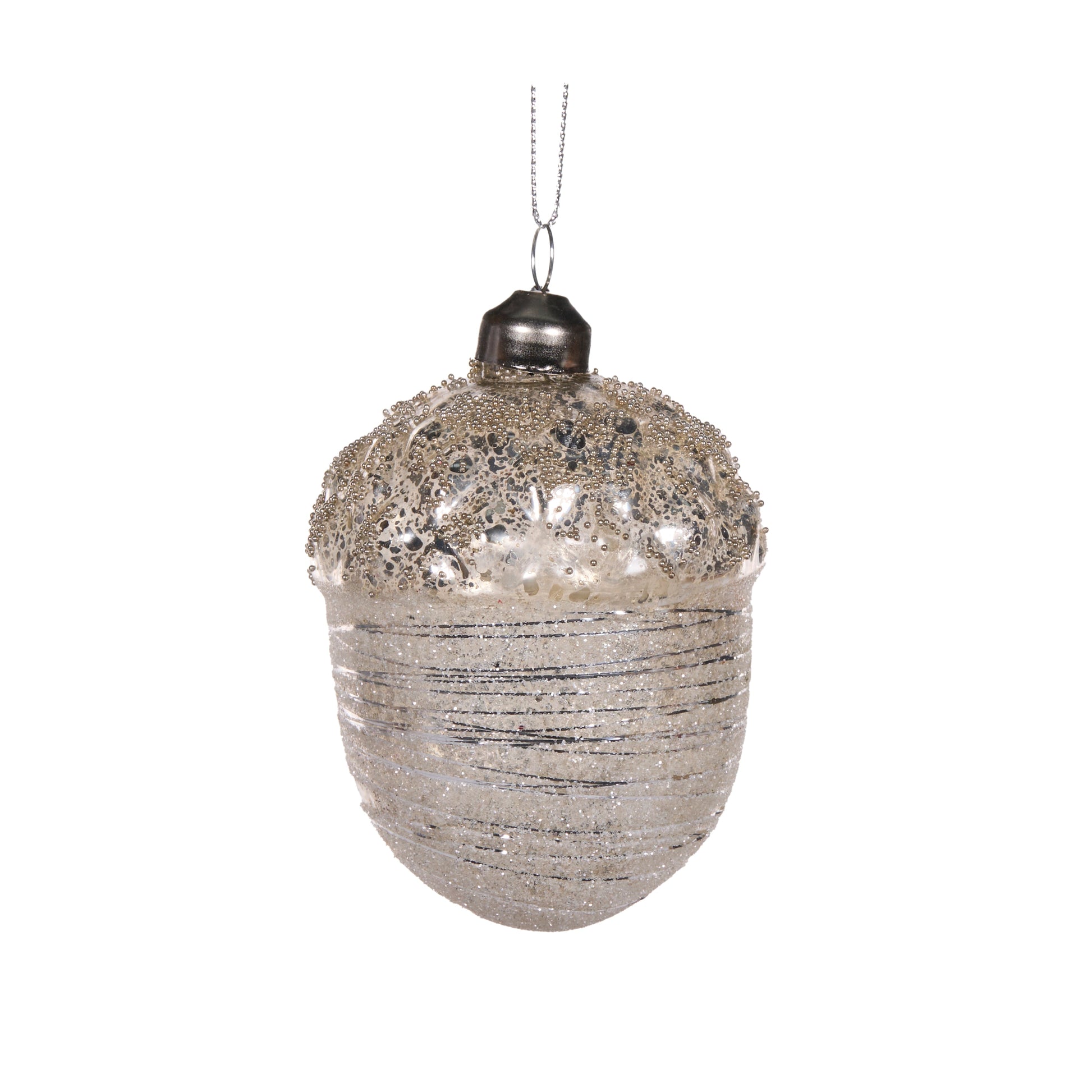 Silver Acorn Bauble - My Christmas