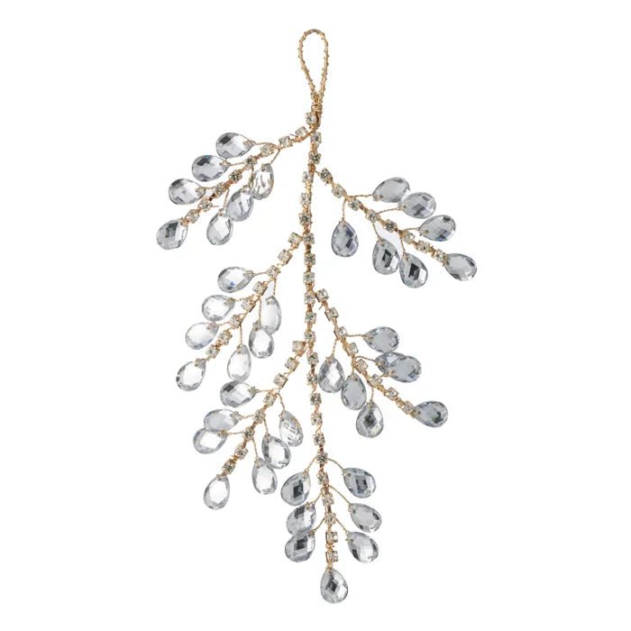 Silver and Gold Jewel Droplet Ornament - My Christmas