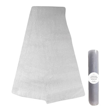 Silver and White Glitter Mesh Runner - My Christmas