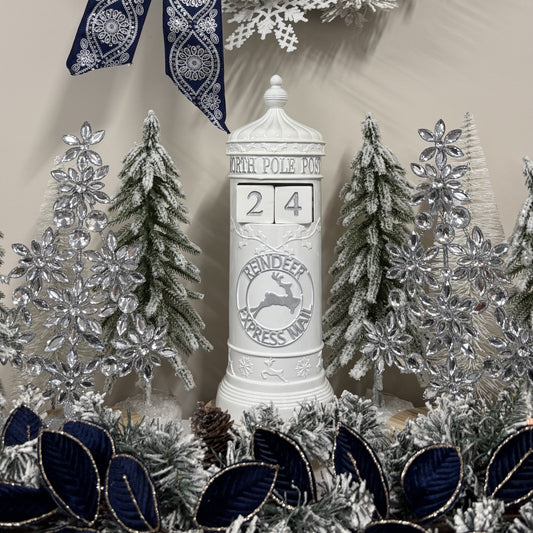 Silver and White Mailbox Countdown - My Christmas