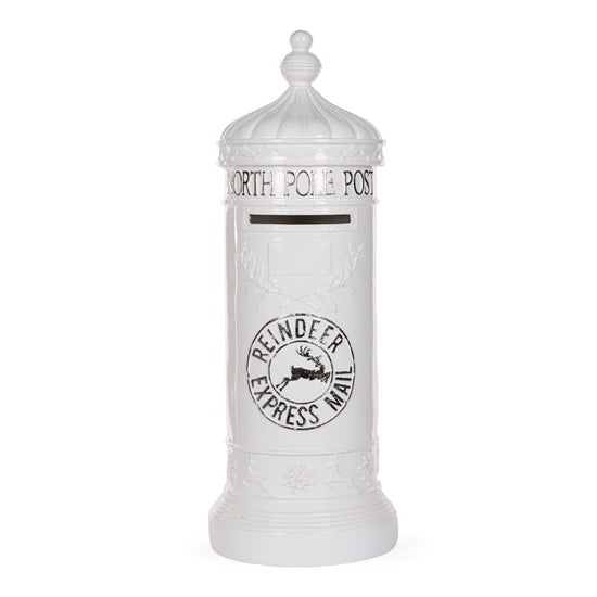 Silver and White Santa Mailbox - 77cm - My Christmas
