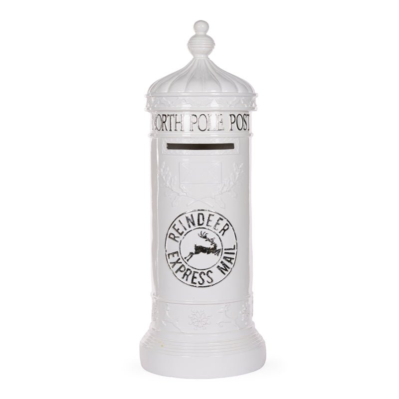 Silver and White Santa Mailbox - 77cm - My Christmas