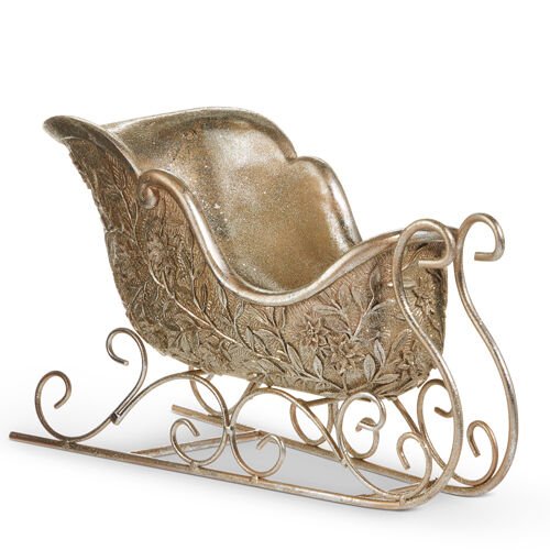 Silver Antique Sleigh - My Christmas